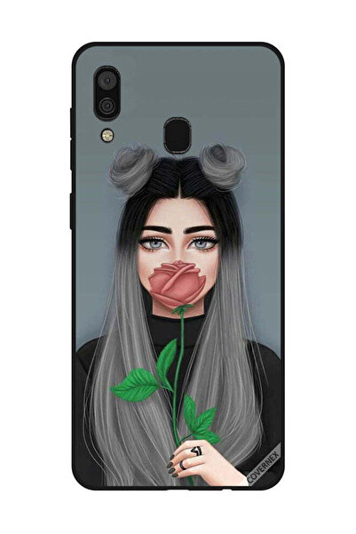 Covernex Protective Case Cover For Samsung Galaxy A30 Cute Girl Hide Mouth On...