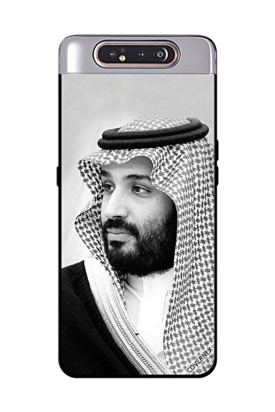 Covernex غطاء حماية لهاتف سامسونج جالاكسي A80 صورة محمد بن سلمان بالأبيض والأسود