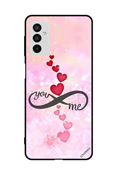 Covernex غطاء حماية لهاتف سامسونج جالاكسي M52 5G قلوب حمراء ووردية أنت إنفيني...