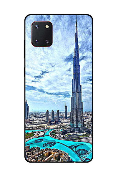 Covernex غطاء حماية لهاتف سامسونج جالكسي نوت 10 لايت - برج خليفة - غيوم مؤثرة