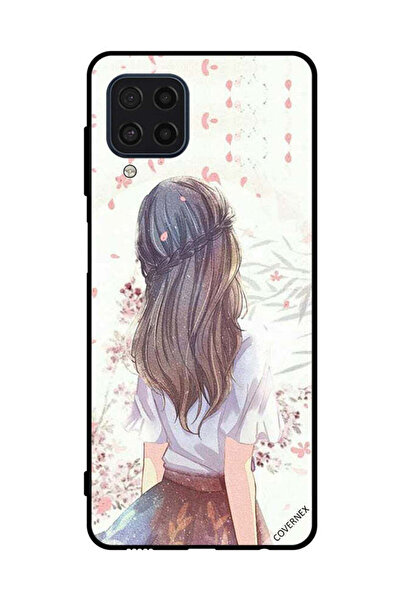 Covernex غطاء حماية لهاتف سامسونج جالاكسي M22 4G، فتاة لطيفة في تفكير عميق
