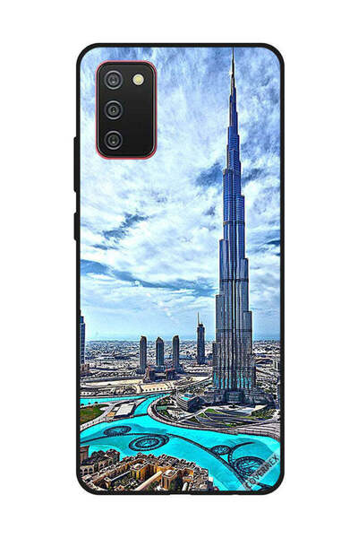 Covernex غطاء حماية لهاتف سامسونج جالاكسي A02s/F02s برج خليفة - غيوم مؤثرة