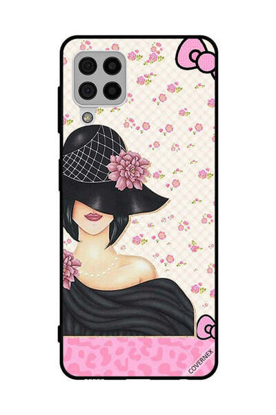 Covernex Protective Case Cover For Samsung Galaxy A22 4G Black Hat Girl