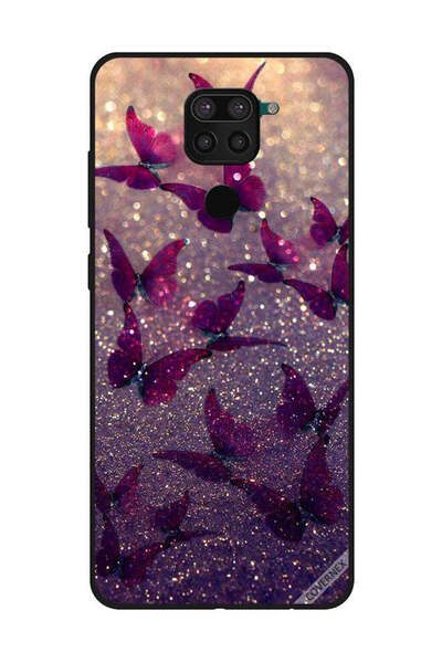 Covernex غطاء حماية لهاتف شاومي ريدمي نوت 9 بنقشة فراشات لامعة