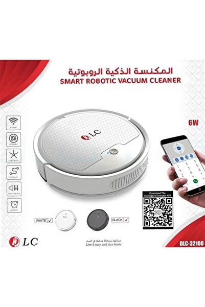 DLC مكنسة كهربائية روبوتية ذكية قابلة لإعادة الشحن بقوة 6 وات DLC-32100 باللون الأبيض