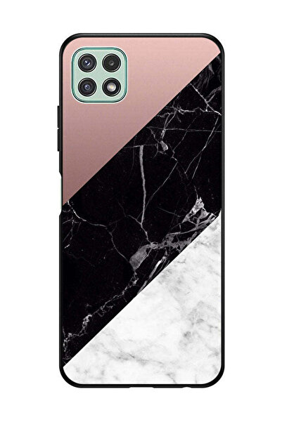 Covernex غطاء حماية لهاتف سامسونج جالاكسي A22 5G، أبيض وأسود، الجزء العلوي من...