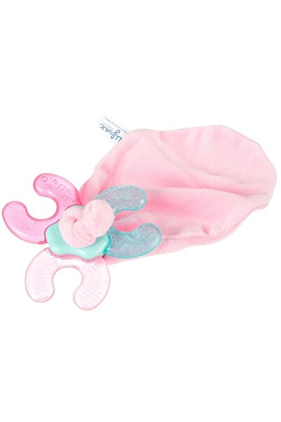 Difrax Inel dentitie tip C cu plus roz Difrax, +3 luni