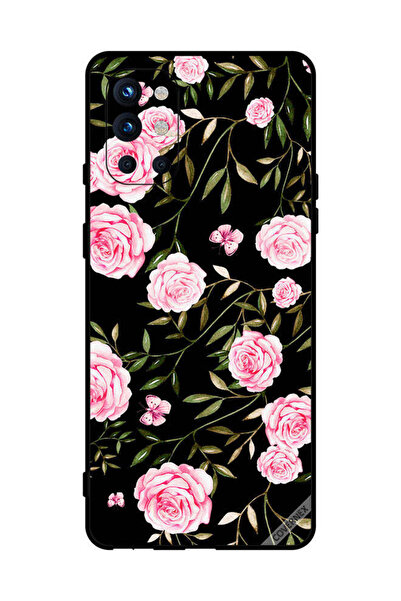 Covernex غطاء حماية لهاتف OnePlus 9R بنقشة ورود وردية في باقات من الأوراق الص...