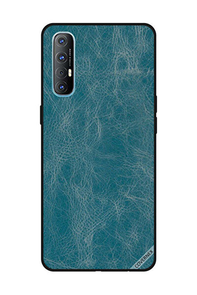Covernex غطاء حماية لهاتف OPPO Reno 3 Pro بنقشة جلد أزرق