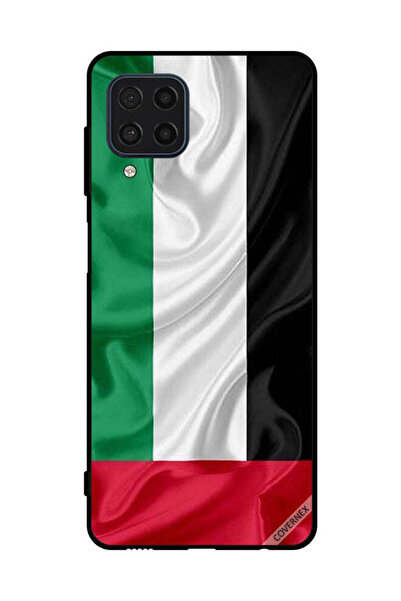 Covernex غطاء حماية لهاتف سامسونج جالاكسي M22 4G قماش علم الإمارات العربية ال...