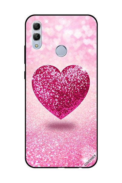 Covernex Protective Case Cover For Honor 10 Lite Pink Glitter Heart