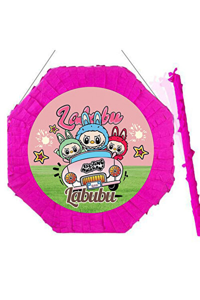 Parti Dükkanım Labubu Pinyata Fuşya 42 cm