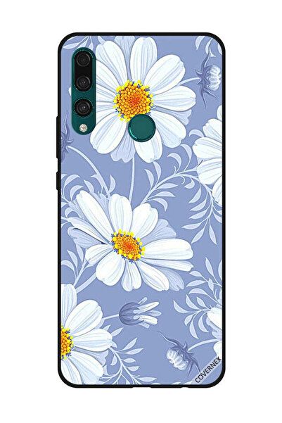 Covernex غطاء حماية لهاتف هواوي Y9 Prime 2019 - زهور بيضاء مزهرة