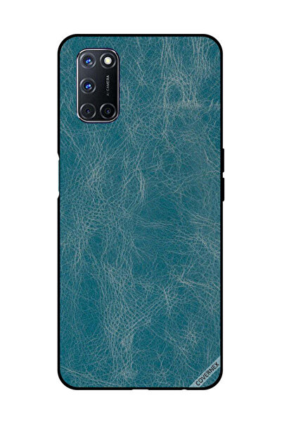 Covernex غطاء حماية لهاتف OPPO A52/A72/A92 بنقشة جلد أزرق