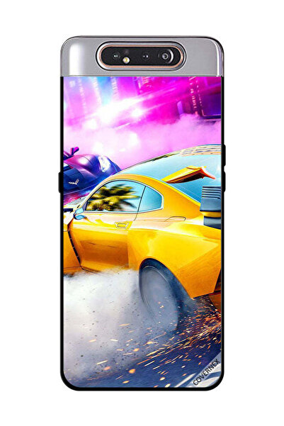 Covernex غطاء حماية لهاتف سامسونج جالاكسي A80 - سيارة صفراء