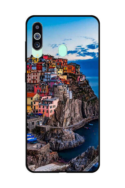 Covernex غطاء حماية لهاتف سامسونج جالاكسي M40 - منازل ملونة على البحر