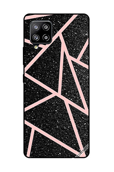 Covernex غطاء حماية لهاتف سامسونج جالاكسي M42 5G أسود لامع بنقشة مسارات وردية...