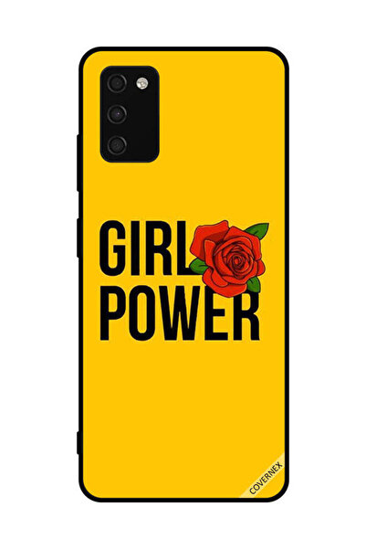 Covernex غطاء حماية لهاتف سامسونج جالاكسي A03s 4G - لون أصفر - جيرل باور