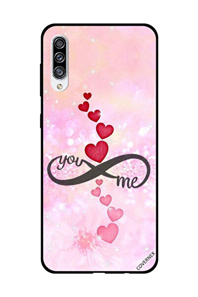 Covernex غطاء حماية لهاتف سامسونج جالاكسي A30s قلوب حمراء ووردية أنت إنفينيتي مي