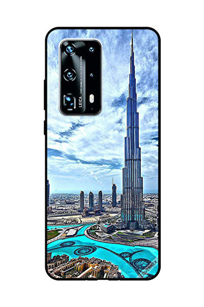 Covernex غطاء حماية لهاتف هواوي بي 40 برو بلس - برج خليفة - غيوم مؤثرة