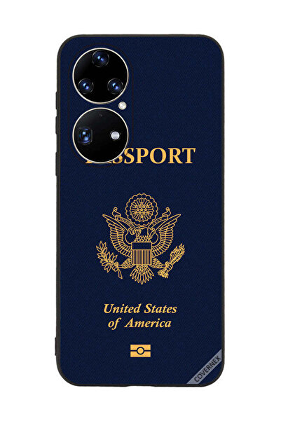 Covernex غطاء حماية لهاتف هواوي P50 - جواز سفر أمريكي