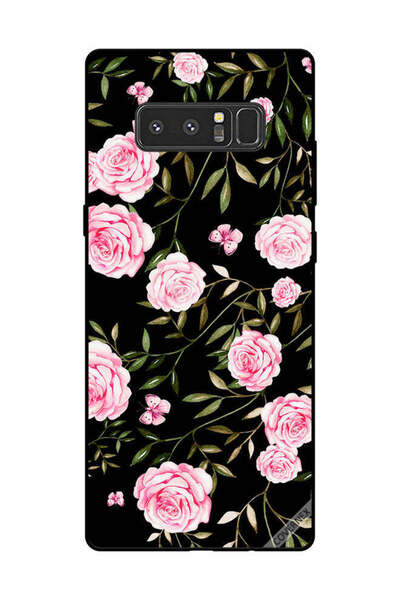 Covernex غطاء حماية لهاتف سامسونج جالاكسي نوت 8 - ورود وردية في باقات من الأو...