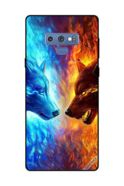 Covernex غطاء حماية لهاتف سامسونج جالكسي نوت 9 - ذئب الماء والنار