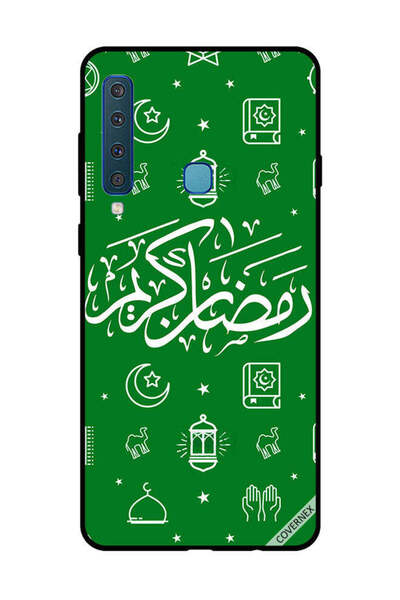 Covernex غطاء حماية لهاتف سامسونج جالاكسي A9 2018 - رمضان كريم - أخضر