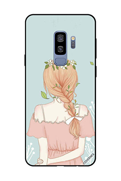 Covernex غطاء حماية لهاتف سامسونج جالاكسي S9 بلس بفتاة واقفة بمظهر لطيف