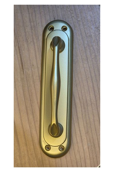 HOBİDABİ 2 Pieces Matte Gold Dove Sliding Door Handle Curved Pull Handle