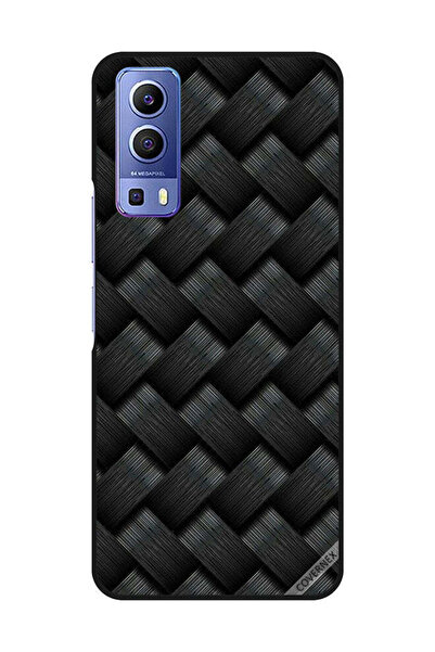 Covernex غطاء حماية لهاتف Vivo Y72 5G بنمط خطوط سوداء