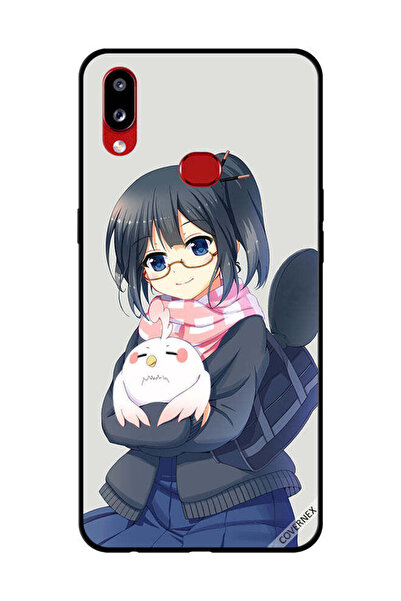 Covernex غطاء حماية لهاتف سامسونج جالاكسي A10s فتاة تحمل حيوانًا أليفًا