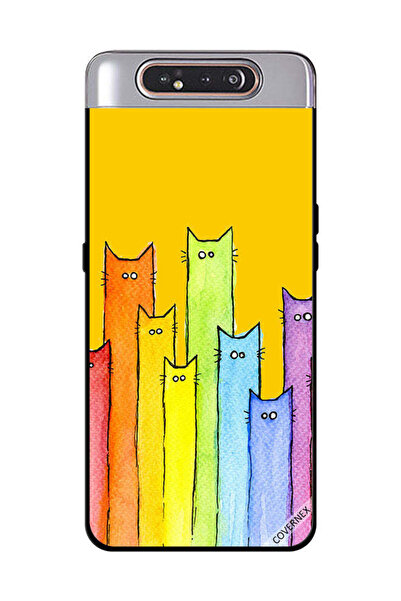 Covernex غطاء حماية لهاتف سامسونج جالاكسي A80 - فن دمية القطة