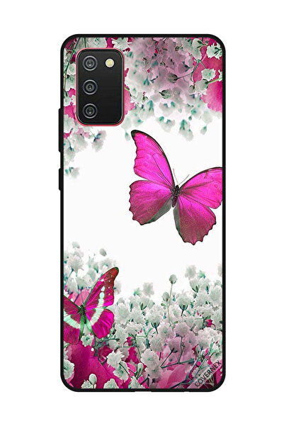 Covernex غطاء حماية لهاتف سامسونج جالاكسي A02s/F02s بلون وردي غامق مع زهور بي...