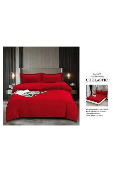 CHIRASO CHIRASO bedding set, DAMASK, ELASTIC sheet 180x200+25cm, Duvet sheet 200x230cm, 2 pillowcases