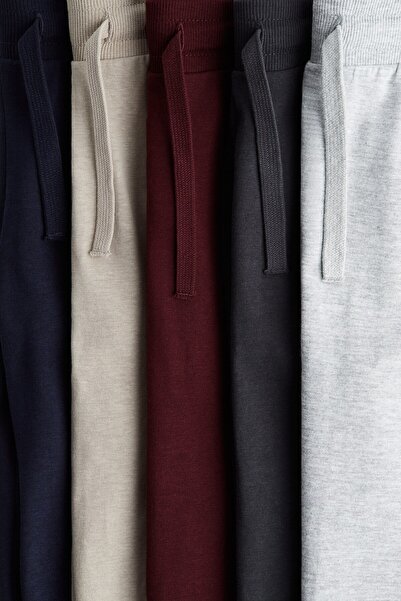 H&M 5'li Pamuklu Jarse Jogger Pantolon