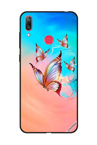 Covernex Protective Case Cover For Huawei Y7 Prime 2019 Butterflies Flying Ov...