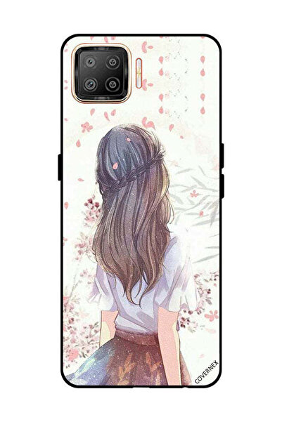 Covernex غطاء حماية لهاتف OPPO F17 فتاة لطيفة في تفكير عميق