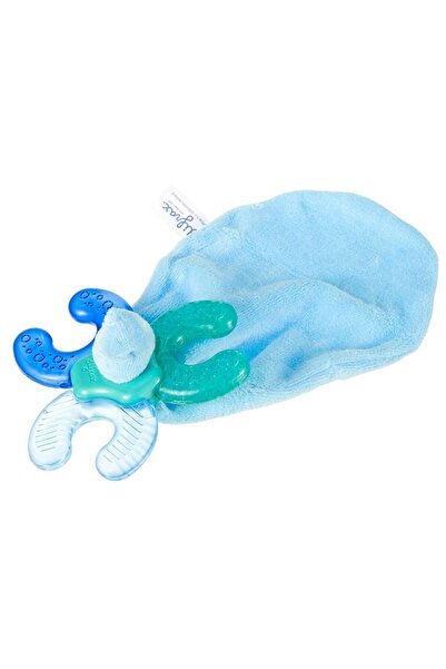 Difrax Inel dentitie tip C cu plus albastru Difrax, +3 luni