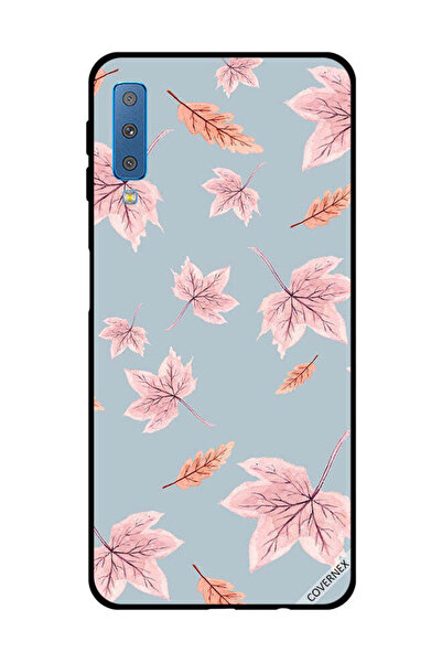 Covernex غطاء حماية لهاتف سامسونج جالاكسي A7 2018 بطبعة أوراق الخريف
