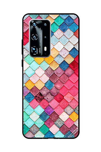 Covernex غطاء حماية لهاتف هواوي بي 40 برو بلس بنمط مربع ماسي