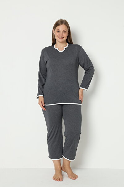 FAMES PİJAMA SUMMER PLUS SIZE PAJAMA SET