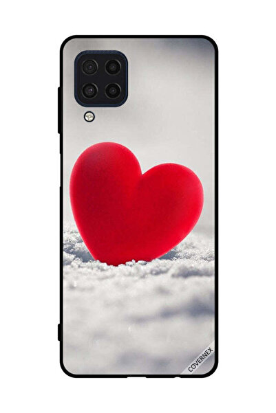 Covernex غطاء حماية لهاتف سامسونج جالاكسي F22 4G بتصميم قلب أحمر جميل