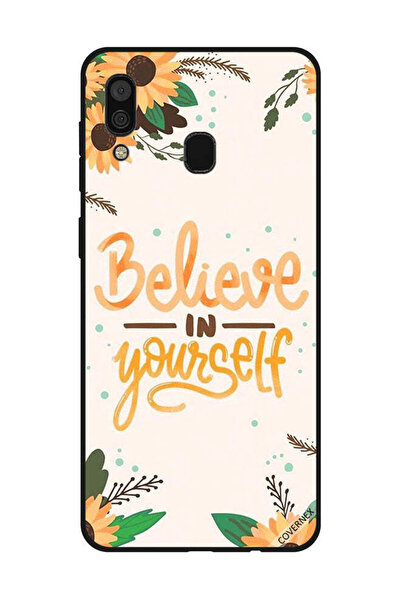 Covernex غطاء حماية لهاتف سامسونج جالاكسي A30 - ثق بنفسك - زهور الشمس