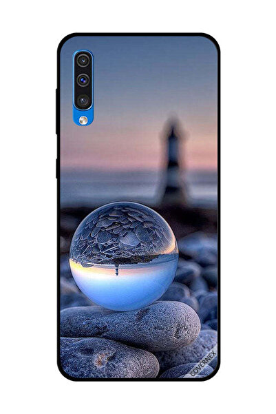 Covernex غطاء حماية لهاتف سامسونج جالاكسي A50، تصوير رائع للطبيعة في زجاج دائري