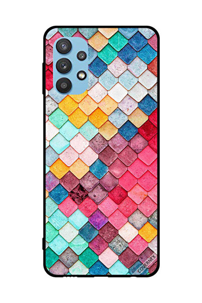 Covernex غطاء حماية لهاتف سامسونج جالاكسي M32 5G بنمط مربع ماسي