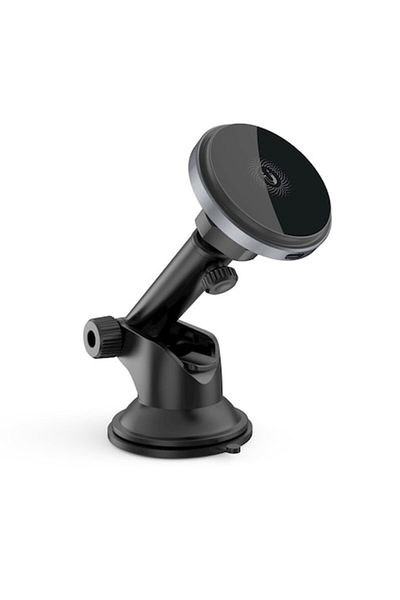 OEM Suport Telefon Pentru Incarcare Fara Fir, Prindere Ventuza, 15W, MagFit, Negru