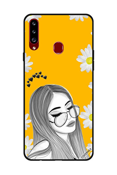 Covernex غطاء حماية لهاتف سامسونج جالاكسي A20s - فتاة تحب خيالات النظارات