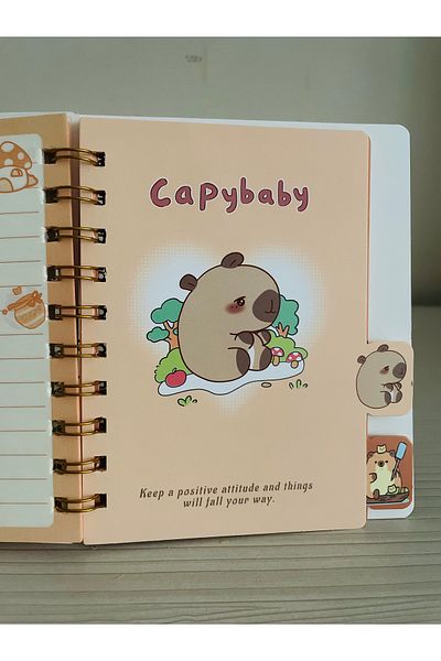 My Easy Shop Children's Notepad Loved Capybaby Ring Binder Notepad