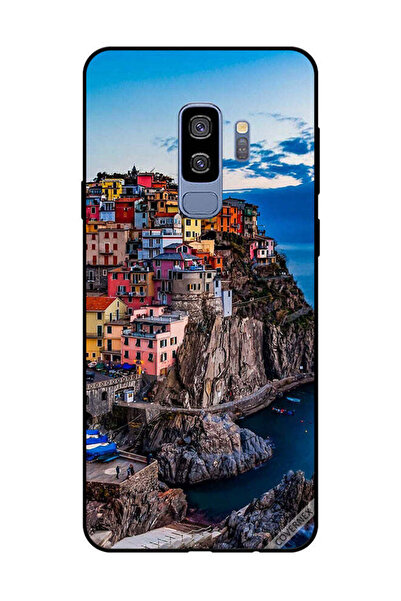 Covernex غطاء حماية لهاتف سامسونج جالاكسي إس 9 بلس - منازل ملونة على البحر